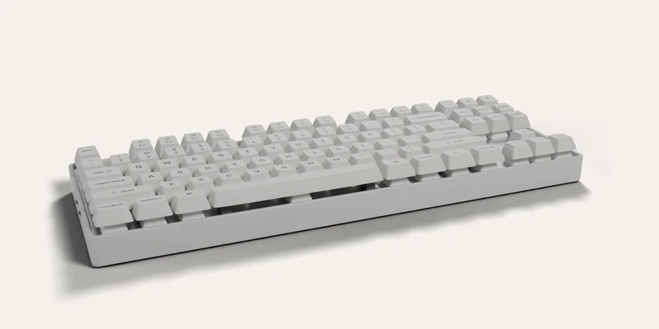The TASTO keyboard, assembled